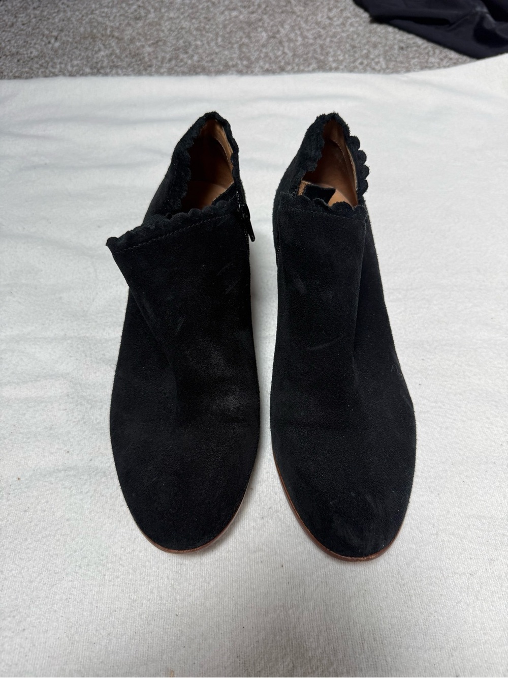 Jack Rogers Women’s Black Suede Ankle Booties - Classic Slip-On Style Size 8.5